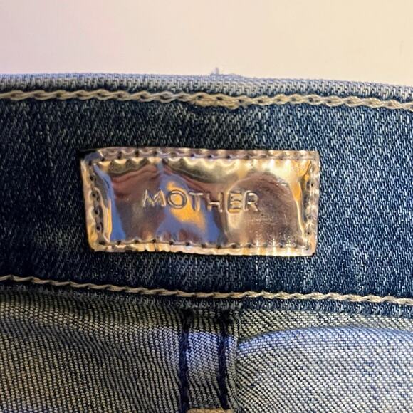 Mother The Insider Crop Fray Jeans 26 After All These Years Distressed Limited - Picture 3 of 8